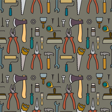 seamless texture tools, gray backgroundのイラスト素材