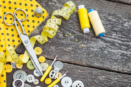 Sewing on old wooden boards