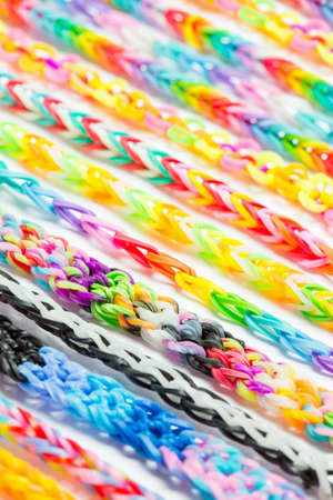 Rainbow loom- Colored rubber bands for weaving accessories