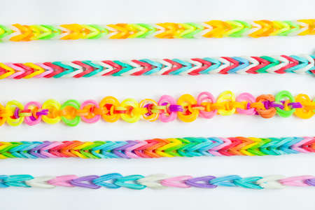 Rainbow loom- Colored rubber bands for weaving accessories