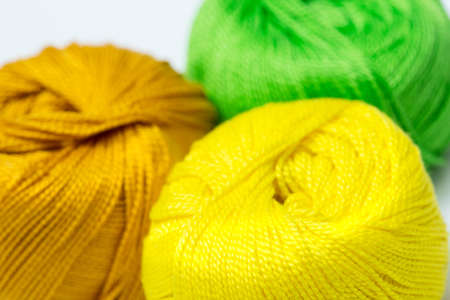 balls of yarn for knittingの写真素材
