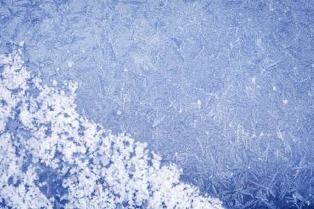 Texture of frost in the coldの写真素材