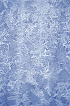 Texture of frost in the cold