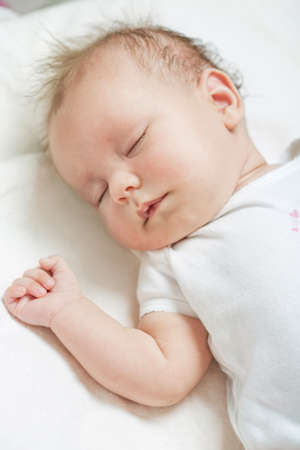 Newborn baby two months oldの写真素材