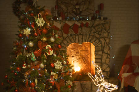 Photo of Christmas decoration in a room
