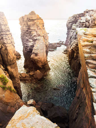 Beautiful Vivid Promontory in Mediterranean Sea の写真素材