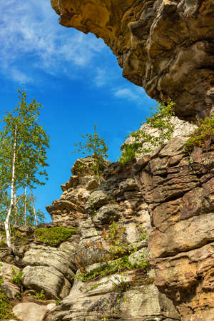Stone city, Perm region, Russia. Natural Landscape landmark backgroundの写真素材