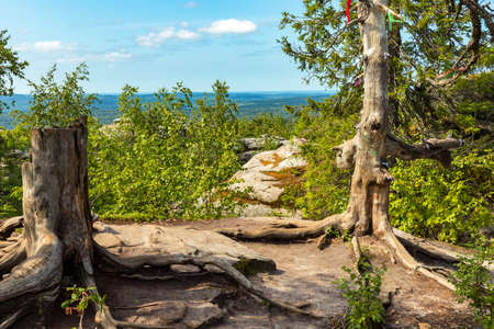 Stone city, Perm region, Russia. Natural Landscape landmark backgroundの写真素材