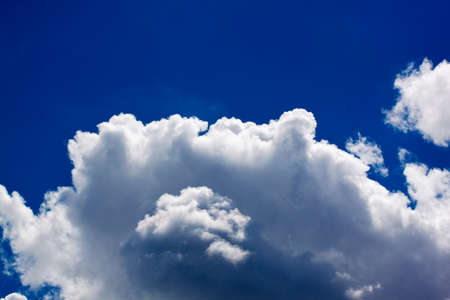 Cloudy blue sky background