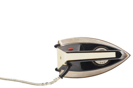 Electric iron isolated on white backgroundの写真素材