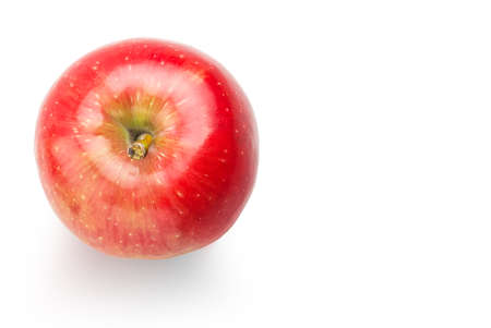Red apple isolated on white background with space for text with Clipping Path