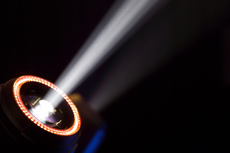 Professional LED spot moving head light. Selective focus.の写真素材