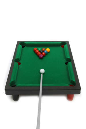 Board game -  billiard snooker. Isolated on white background