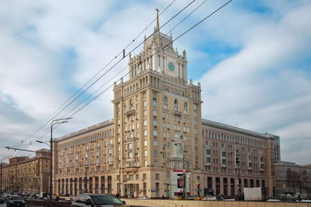 Beijing hotel on Bolshaya Sadovaya Street in Moscow. Russiaのeditorial素材