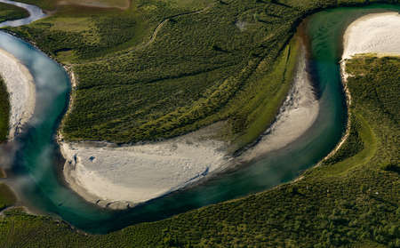 Green scenery of Finndalen, Norway