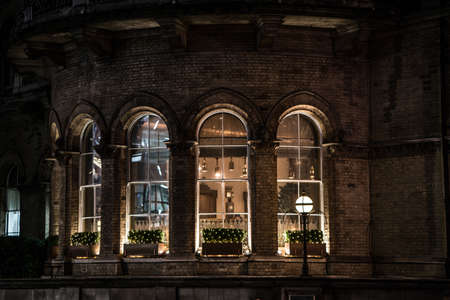 City Architecture during late nightの写真素材