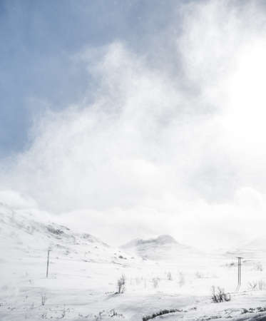 Winter in the East of Norwayの写真素材