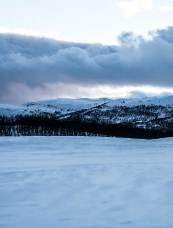 Winter in the East of Norwayの写真素材