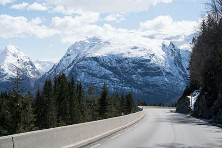 Roads in south of Norwayの写真素材