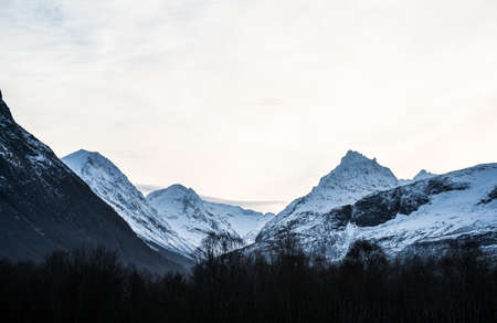 The Alps of Sunnmøre in Norwayの写真素材