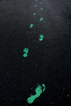 How green are your footprintsの写真素材