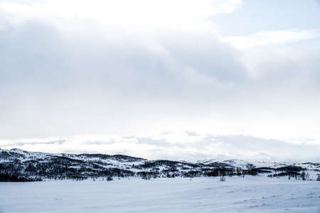 Winter in the East of Norwayの写真素材