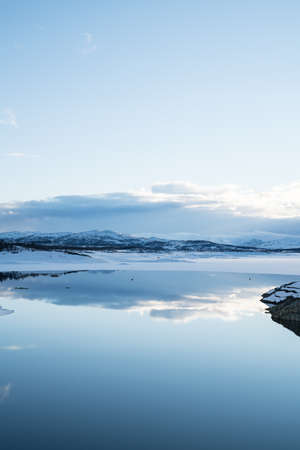 Winter in the East of Norwayの写真素材