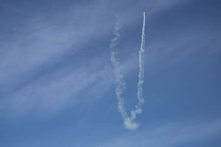 Airplane Acrobatics in South Norwayの写真素材