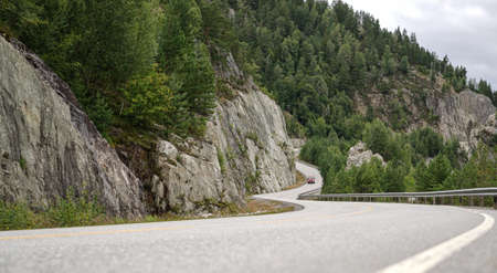 Roads in the south of Norwayの写真素材