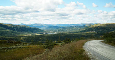 Dirt Road in Norwayの写真素材