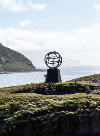 The Arctic Circle Globe in North Norwayの写真素材