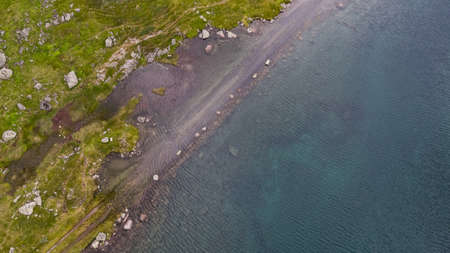 Roads in south Norway seen from drone