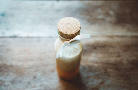 Home made pear juice from the gardenの写真素材