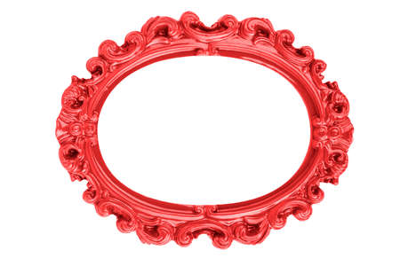 Picture frame on whiteの写真素材