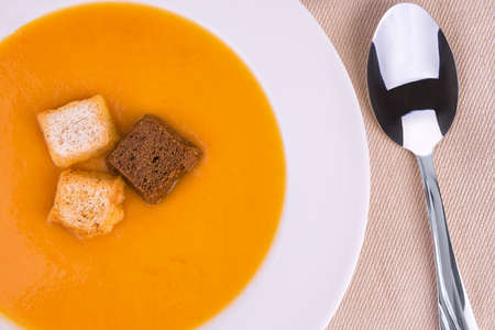 Cream of vegetable soupの写真素材