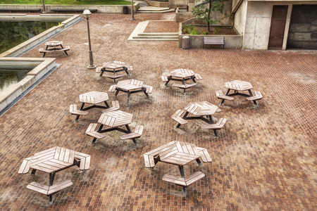 Picnic tables
