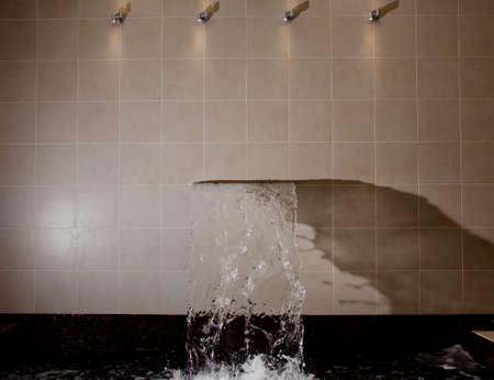 Waterfall and texture of falling water