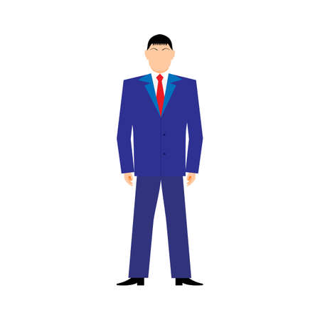 Flat design style modern vector illustration concept of successful businessan on white backgroundのイラスト素材