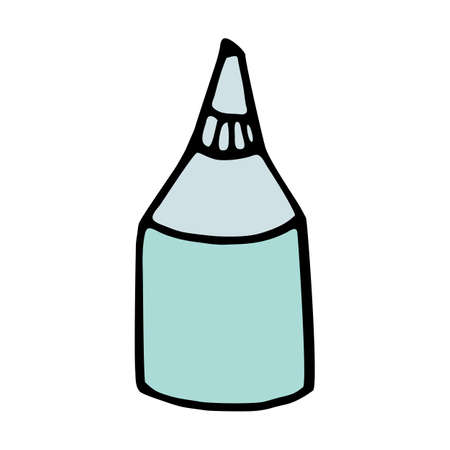 glue icon isolated on white background in style hand drawのイラスト素材