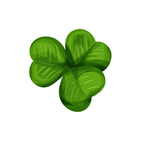 Clover icon top view isolated on white backgroundのイラスト素材