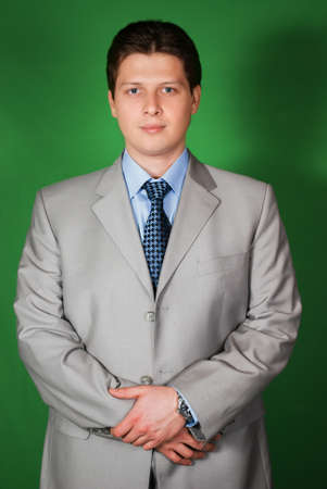 Man in white suit (19). Idea for covers of books and magazines, for commercial ads and articles.の写真素材
