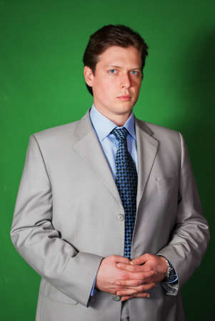 Man in white suit (12). Idea for covers of books and magazines, for commercial ads and articles.の写真素材