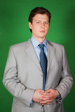 Man in white suit (13). Idea for covers of books and magazines, for commercial ads and articles.の写真素材