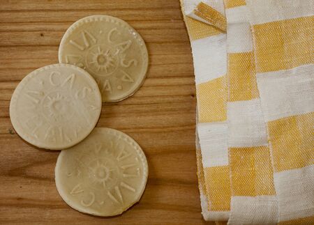 fresh handmade italian pasta, called corsetti