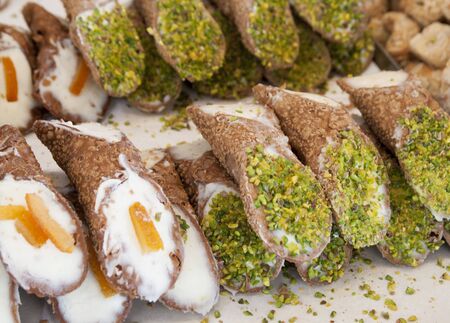 cannolo sicilianoの写真素材