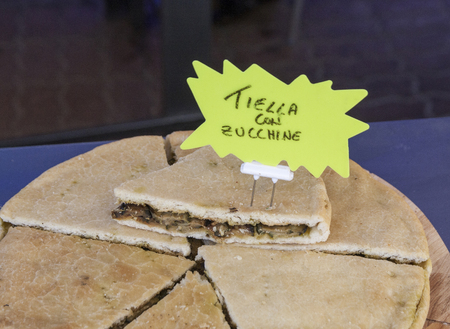 tiella con zucchineの写真素材