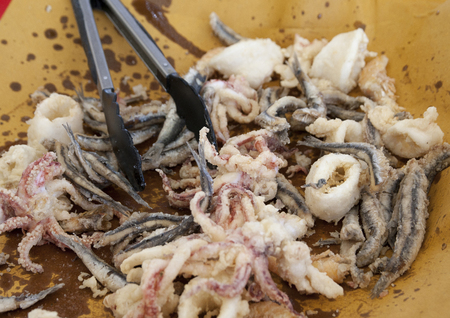 fritto misto di pesceの写真素材