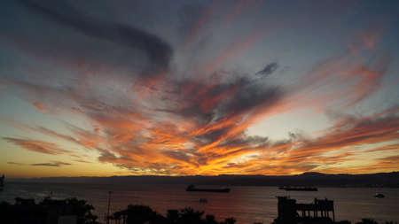 Red purple orange blue pink sunset sky cloud Red purple cloudscape time lapse background Dark red purple sunset sky cloud timelapse background day night Dramatic sunset sky Red purple cloud sunset sky...の写真素材