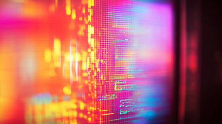 Retro television glow abstract background glitchの写真素材