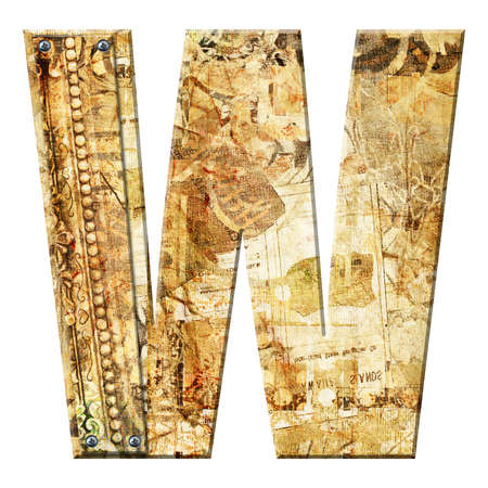 High Res Abstract Font isolated on whiteの写真素材